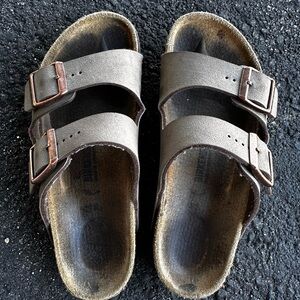 Birkenstock Brown Double-Strap Kids Sandals